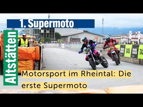 Motorsport im Rheintal: Die erste Supermoto Altstätten