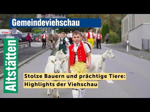 Stolze Bauern und prächtige Tiere: Highlights der Viehschau Altstätten