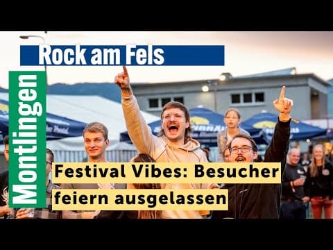 Festival Vibes: Besucher feiern ausgelassen beim Rock am Fels