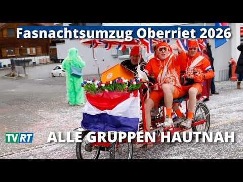 Fasnachtsumzug Oberriet 2026 – Alle 32 Gruppen hautnah!