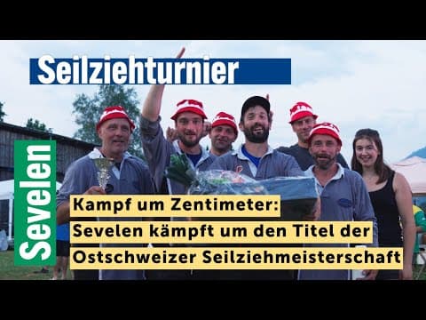 Kampf um Zentimeter: Sevelen kämpft um den Titel der Ostschweizer Seilziehmeisterschaft